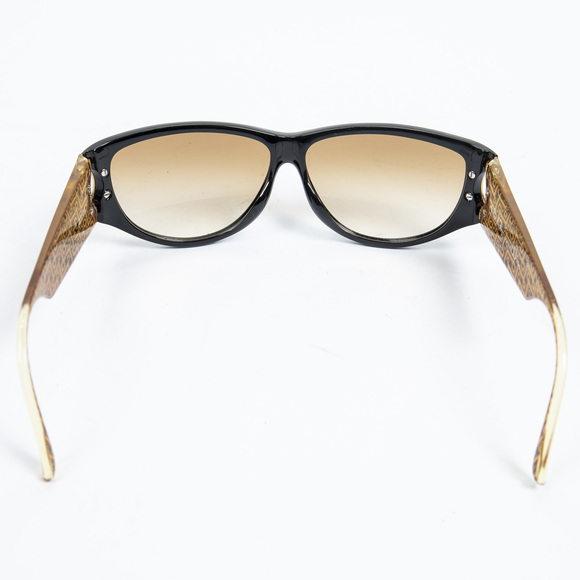 Dior Black and Gold Houndstooth Sunglasses 2662A - Picture 3 of 3